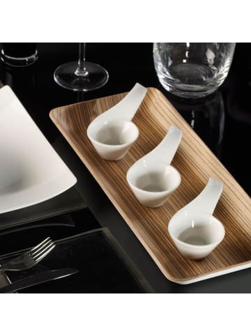 Villeroy & Boch 4er Set Dipschälchen NewWave in Weiß 12 x 7 cm in weiß