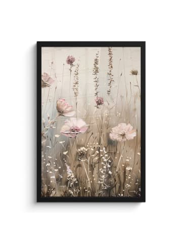 MuchoWow Poster mit Leiste Blumenfeld  (BxH)