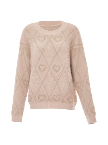 ebeeza Damen Strickpullover in Rosa