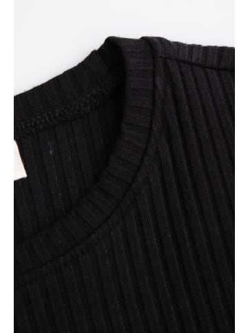 Coccodrillo T-Shirt mit langen Ärmeln in schwarz