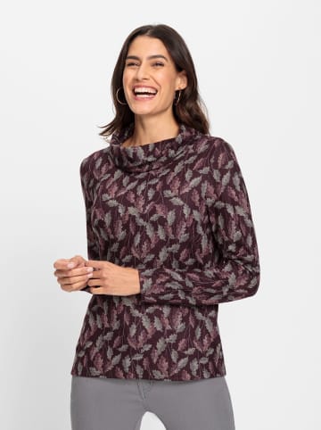 WITT WEIDEN Print-Shirt in burgund-sesam-bedruckt