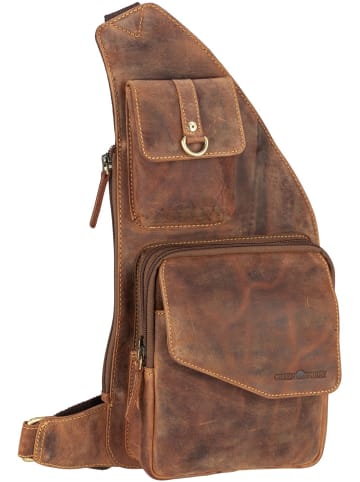 Greenburry Sling Bag Vintage 1559 Bodybag in Sattelbraun