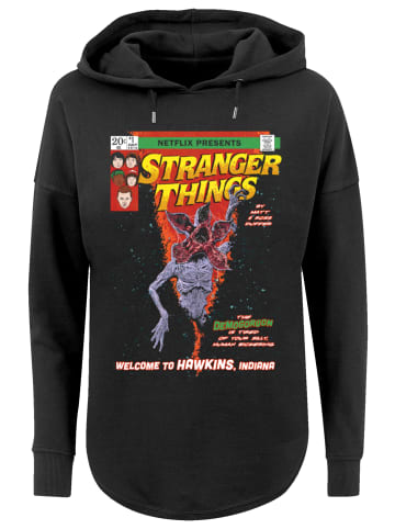 F4NT4STIC Oversized Hoodie Stranger Things Comic Cover Netflix TV Series in schwarz