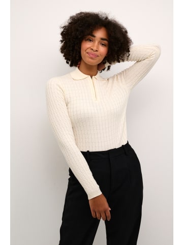 Kaffe Strickpullover KAflora Tight fit in Turtledove