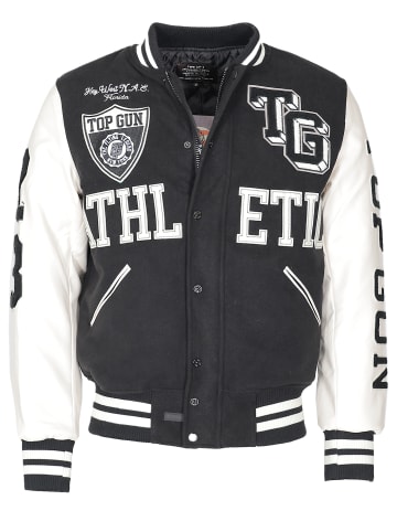 TOP GUN College Jacke TG23001 in schwarz