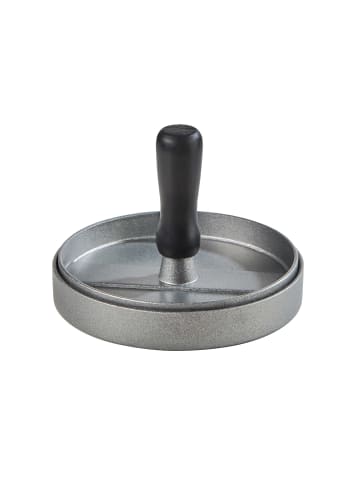 Butlers Hamburgerpresse Ø 11,5 cm PADDY MASTER in Schwarz-Silber