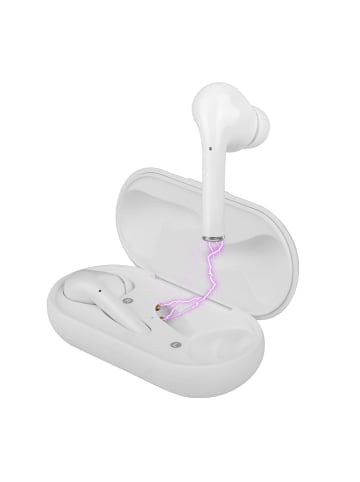 Platyne Bluetooth-Earbuds mit Touch-Steuerung v5.0+EDR in Weiß