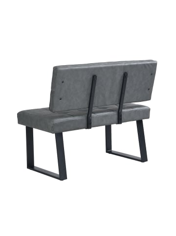 B&D Home Sitzbank SIGFRID in Kunstleder Schwarz - (B)100 x (H)86 x (T)56 cm