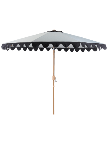 Beliani Marktschirm ISOLOTTO in Grau/Braun/Schwarz - (W) 270 x (H) 238 x (L) 270 cm