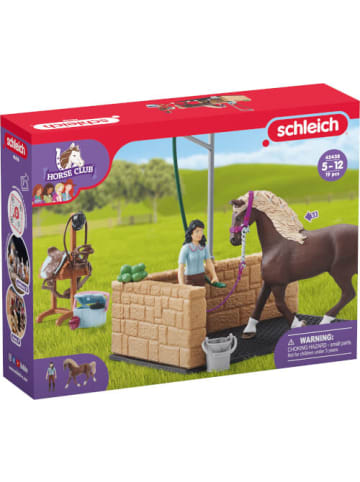 Schleich Spielfigur Horse Club Waschplatz mit Emily & Luna, 5-12 Jahre