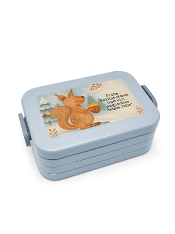 Mr. & Mrs. Panda Bento Box Eichhörnchen Weihnachten Design mit S... in Blau Pastell