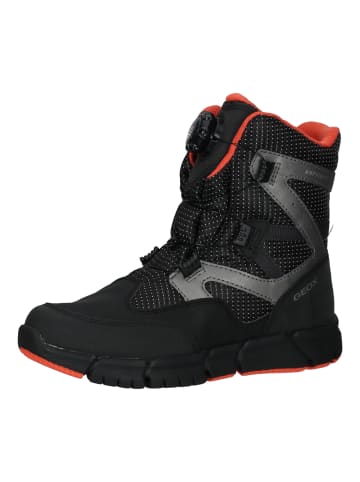 Geox Stiefelette in Schwarz/Orange