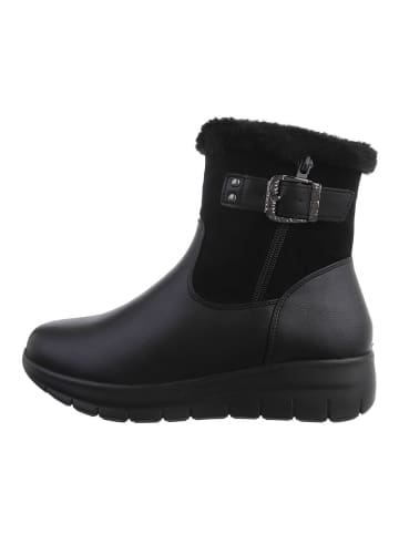 Ital-Design Stiefelette in Schwarz