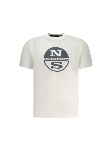 North Sails Weißes Baumwoll-T-Shirt
