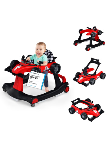 COSTWAY 4 in 1 Lauflernwagen in Rot