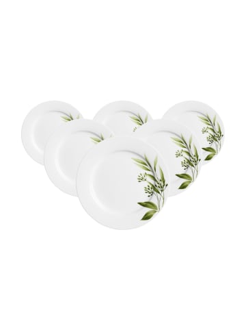 Ritzenhoff & Breker 6er Set Dessertteller Evora ø 19 cm weiß-grün in weiß-grün