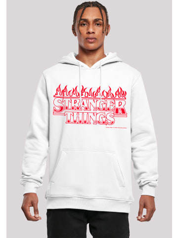 F4NT4STIC Hoodie Stranger Things Flames Netflix TV Series in weiß