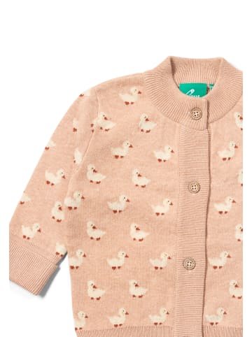 Little Green Radicals Organic Knitted Cardigan in Oatmeal