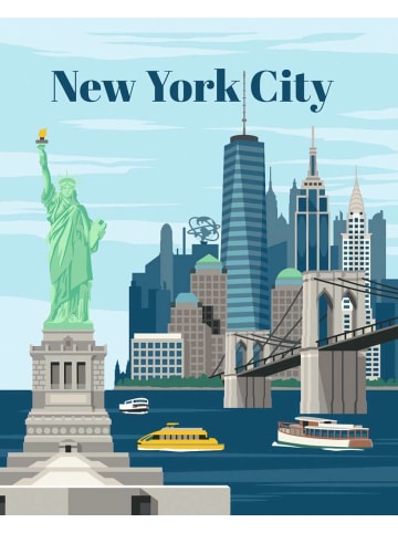 Ravensburger Malprodukte Farbenfrohes New York City CreArt Adults Trend 12-99 Jahre in bunt