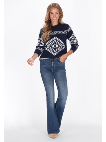IZIA Women Sweater in navy