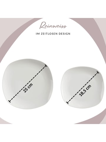 Sänger 16-tlg. Tafelservice Bilgola in Wei 