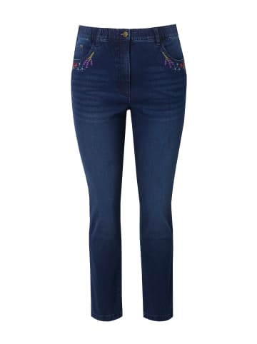 Ulla Popken Hose in blue denim