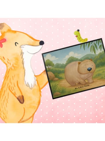 Mr. & Mrs. Panda malmatte Wombat Design ohne Spruch in Weiß