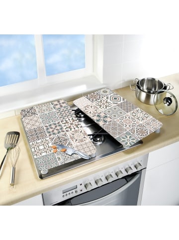 Wenko Herdabdeckplatten Universal Mod. Kachel 2er Set, Herdabdeckplatten Universal Kachel 2er Set in Mehrfarbig