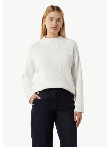 comma Strickpullover langarm in Weiß