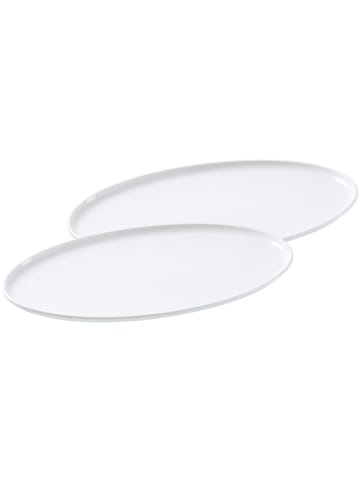 Ritzenhoff & Breker 2er Set Servierplatten Skagen 30 x 17,5 cm in weiß