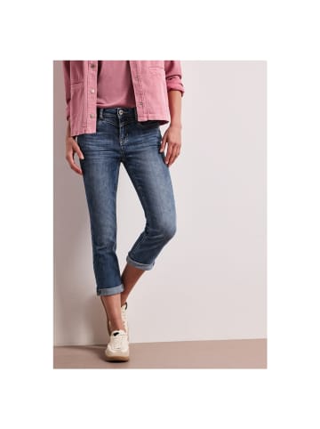 Street One Capri in authentic dark blue wash