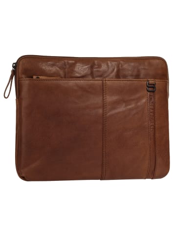 SPIKES & SPARROW Dokumententasche LAPTOP SLEEVE echt Leder in cognac