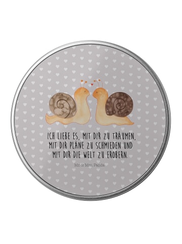 Mr. & Mrs. Panda Ostergeschenk Schnecken Liebe mit Spruch in Grau Pastell