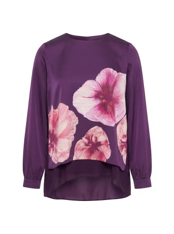 Ulla Popken Bluse in dunkle traube
