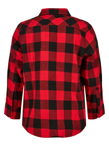 Urban Classics Urban Classics Herren Boys Checked Flanell Shirt in black/red