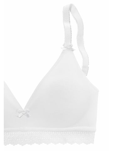 PETITE FLEUR Bralette-BH in rose+weiß