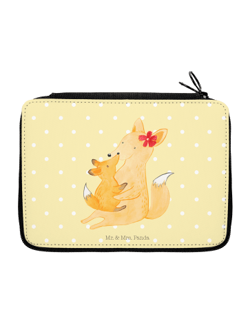 Mr. & Mrs. Panda Federtasche Fuchs Mama ohne Spruch in Gelb Pastell