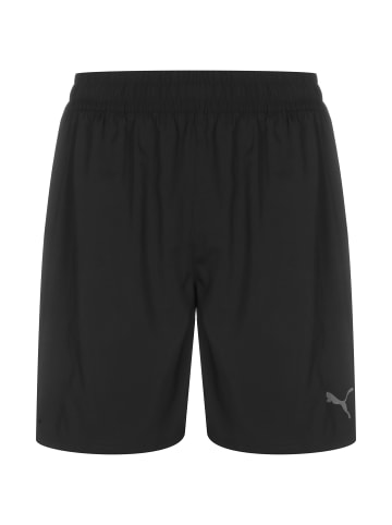 Puma Trainingsshorts Fit 7" Taped Woven in schwarz / weiß