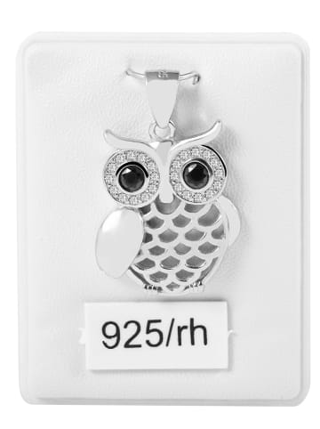 Adeliás Damen Anhänger aus 925 Silber mit Zirkonia in silber