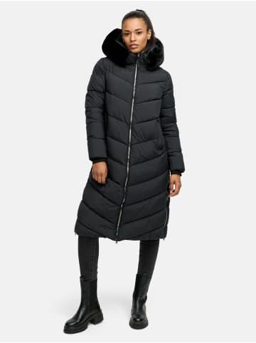 Tazzio Wintermantel mit Kapuze "F801" - in Schwarz
