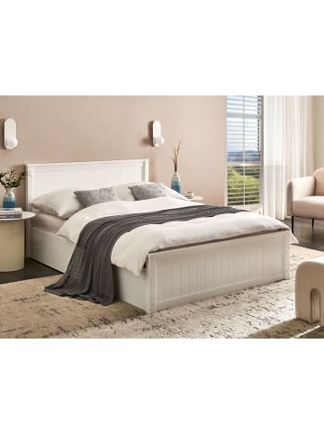 Beliani 2-tlg Doppelbett LAMBRES in Weiß