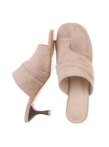 Ital-Design High-Heel Sandalette in Hellbraun