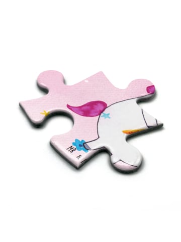 Mr. & Mrs. Panda Puzzle Einhorn Vegan ohne Spruch in Rot Pastell