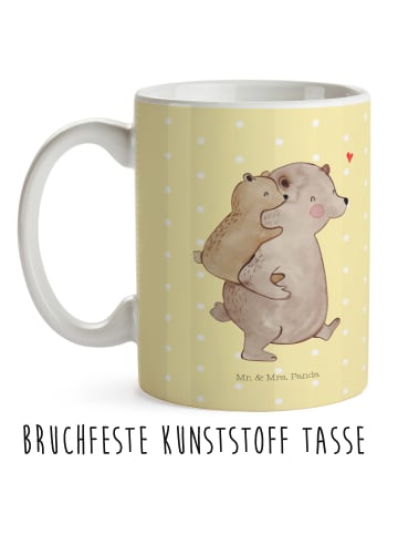 Mr. & Mrs. Panda Tasse Papa Bär ohne Spruch in Gelb Pastell