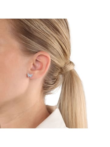 Amor Ohrstecker Silber 925, rhodiniert in Silber