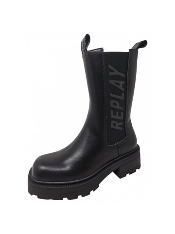Replay Schnürstiefel Brigitte Chelsea in Schwarz