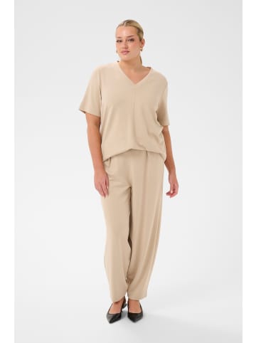 KAFFE curve T-Shirt kurzarm KCannia Loose fit in Feather Gray