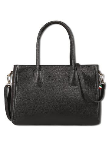 Florence Florence Handtasche Leder schwarz ca. 35cm