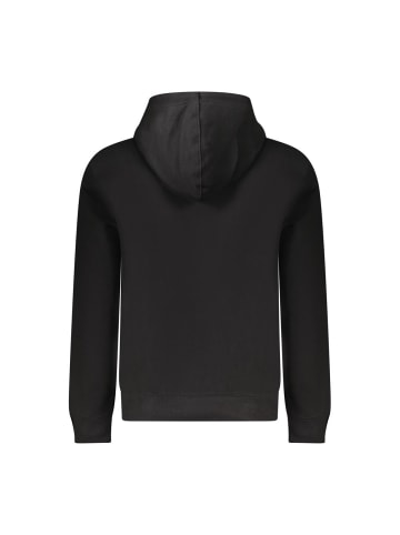 Guess Jeans Schwarzes Baumwoll-Slim-Fit-Kapuzen-Sweatshirt
