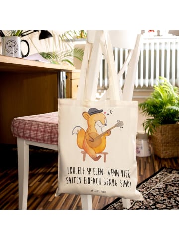 Mr. & Mrs. Panda Tasche Ukulele Freude mit Spruch in Creme